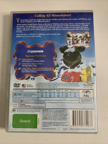 Mickey Mouse Clubhouse: Mickey Saves Santa (DVD, 2007) Disney Animation Region 4