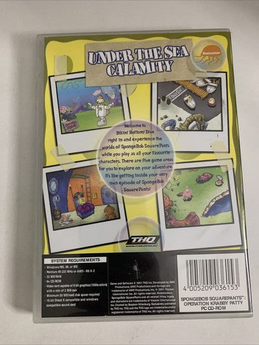 Spongebob Squarepants: Operation Krabby Patty PC CD-ROM Windows Game