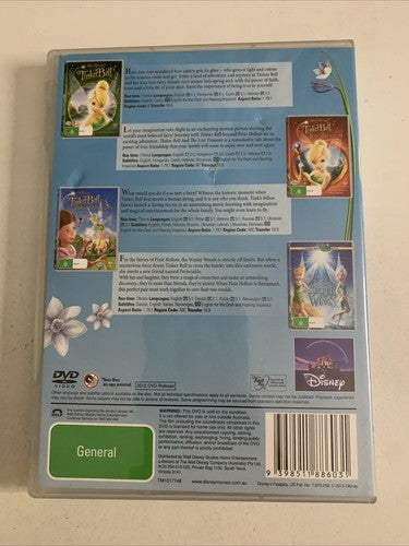 Disney Fairies Tinker Bell Collection | 4 Movie Set (DVD, 2012, 4-Disc) Region 4