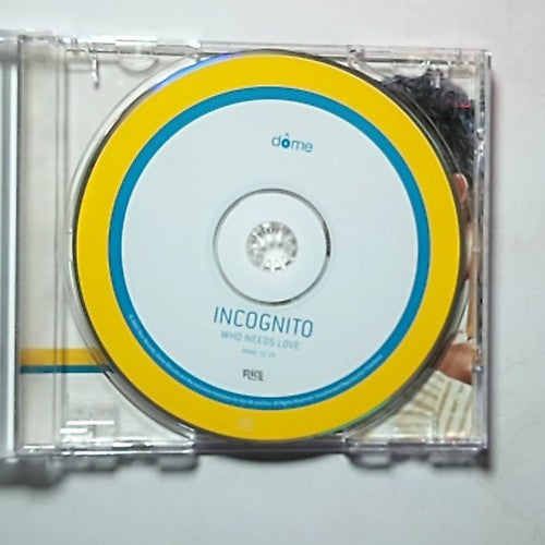 Incognito – Who Needs Love (CD, 2002) UK DOME CD 39