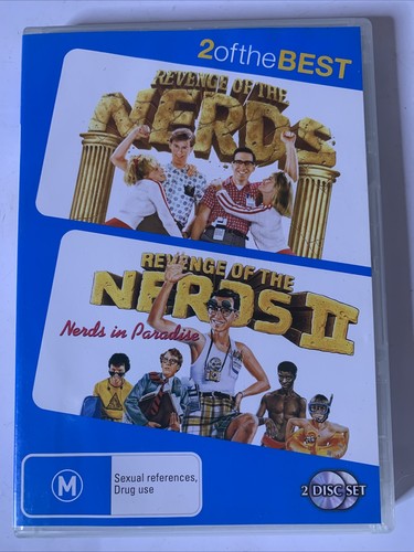 Revenge Of The Nerds 1 & 2 (DVD, 2-Disc) Comedy Region 4