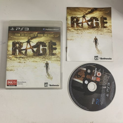 RAGE Sony PlayStation 3 PS3 Game Complete