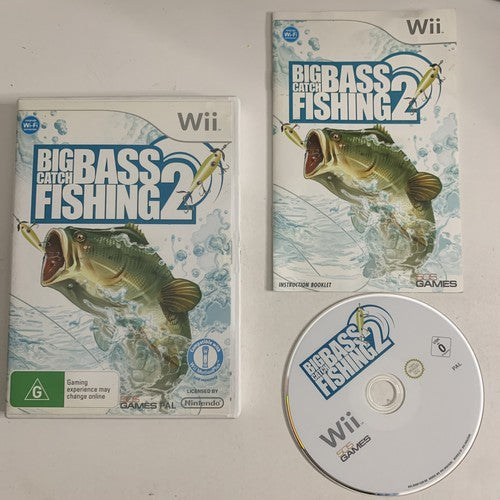 Big Catch Bass Fishing 2 Nintendo Wii PAL Game Complete