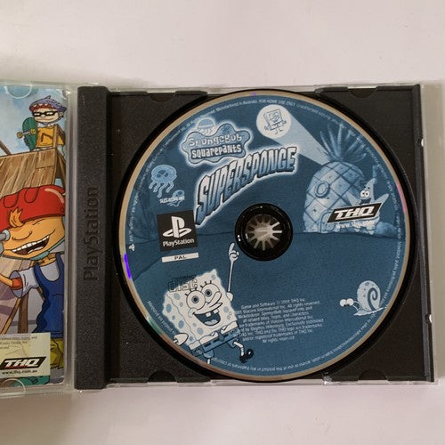 SpongeBob SquarePants: SuperSponge PS1 Sony PlayStation PAL 1999 Game
