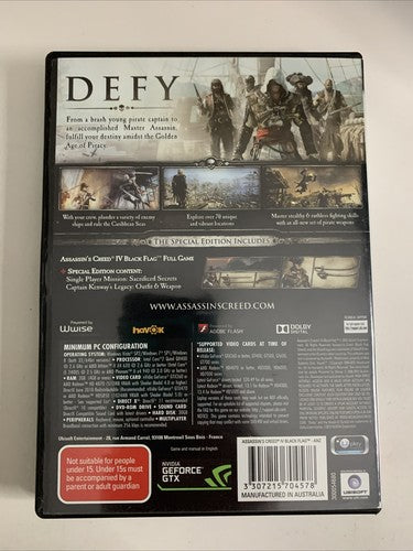 Assassin's Creed IV: Black Flag PC Windows DVD Ubisoft Game