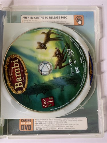 Bambi (Special Edition, DVD, 1942, 2-Disc) Disney Animation Region 4