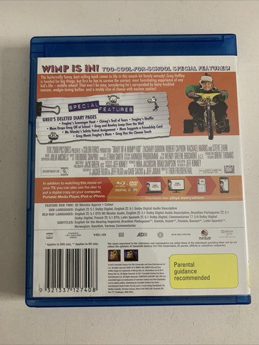 Diary of a Wimpy Kid (Blu-ray, 2010) Region B