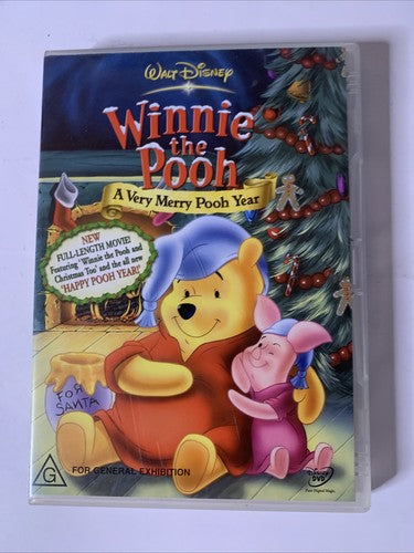 Winnie the Pooh: A Very Merry Pooh Year (DVD, 2002) Disney Animation Region 4
