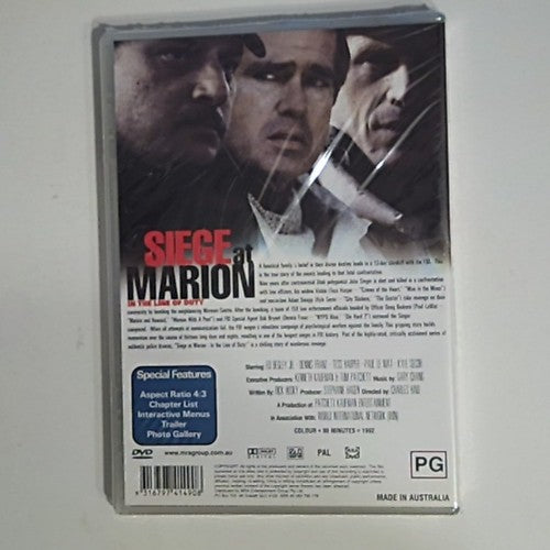 In the Line of Duty: Siege at Marion (DVD, 1992) Ed Begley Jr. Region 4 NEW