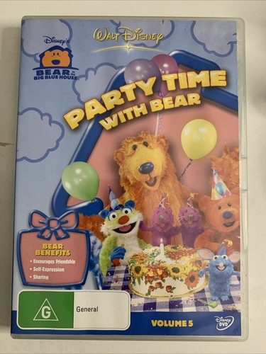 Bear In The Big Blue House: Party Time With Bear (DVD, 2005) Disney Region 4