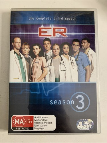 E.R : Season 3 (DVD, 1996, 4-Disc) Region 4