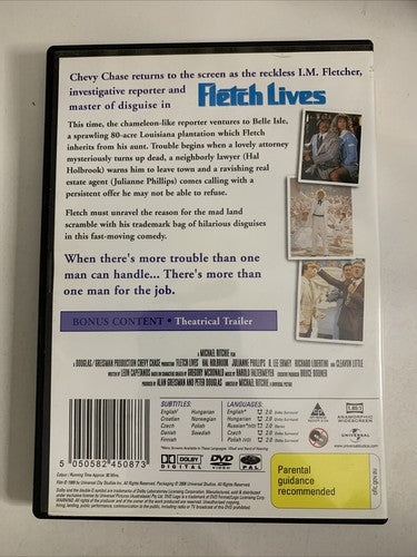 Fletch Lives (DVD, 1989) Chevy Chase, Julianne Phillips Region 4 &2 NEW