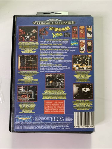 Spider-Man X-Men Sega Mega Drive PAL 1993 Game Complete