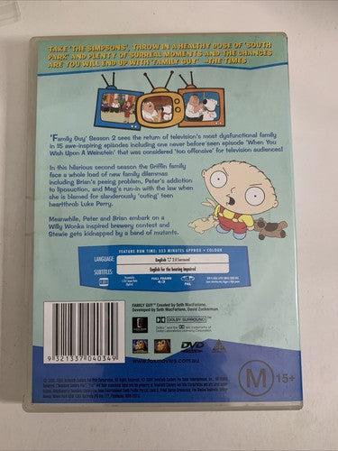 Family Guy : Season 2 (DVD, 2000, 2-Disc) Region 4