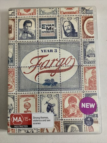 Fargo : Season 3 (DVD, 2017, 4-Disc) Billy Bob Thornton, Ewan McGregor
