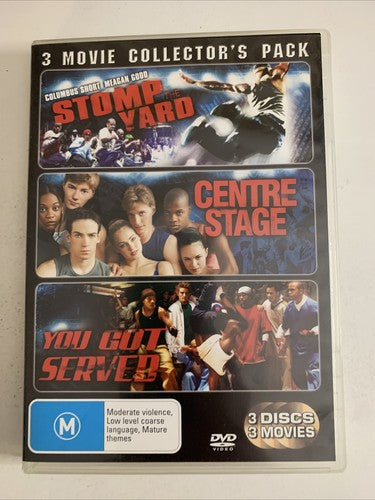 Stomp Yard / Centre Stage / You Got Served (DVD, 2009, 3-Disc) Region 4