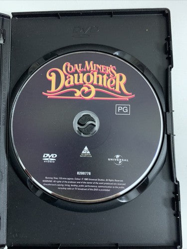 Coal Miner's Daughter (DVD, 1980) Tommy Lee Jones, Sissy Spacek Region 4 &2