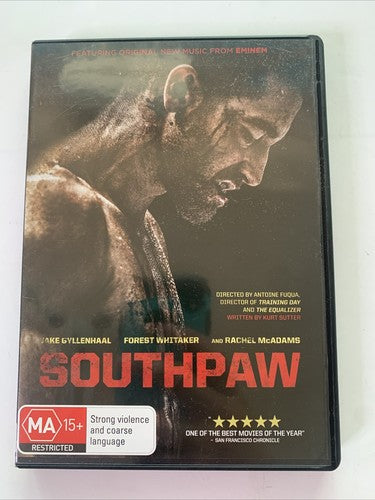 Southpaw (DVD, 2015)  Jake Gyllenhaal, Rachel McAdams Region 4 NEW