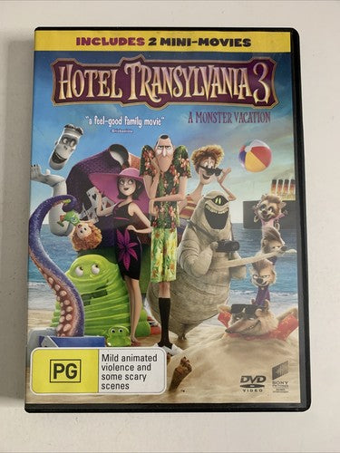 Hotel Transylvania 3: A Monster Vacation (DVD, 2018) Animated Movie Region 4 & 2
