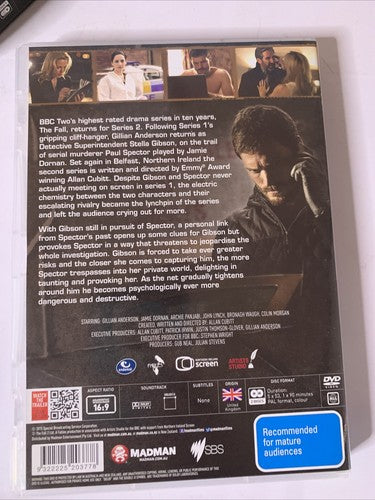 The Fall : Series 1-2 Box Set (DVD, 2015, 4-Disc) Gillian Anderson All Regions