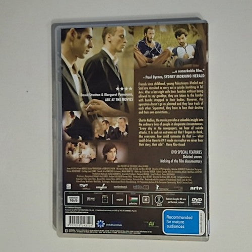 Paradise Now (DVD, 2005) Kais Nashef, Lubna Azabal, Ali Suliman Region 4