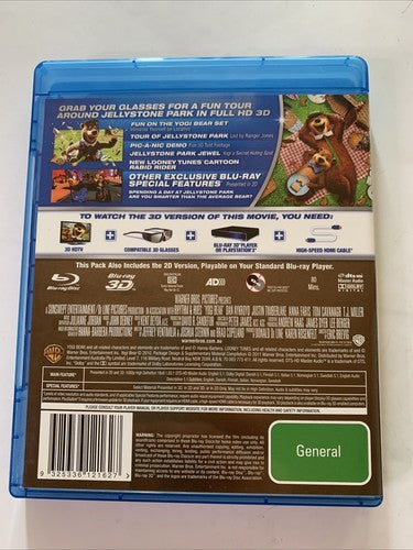 Yogi Bear 3D (Blu-ray 3D, 2010) Animated Film Region B