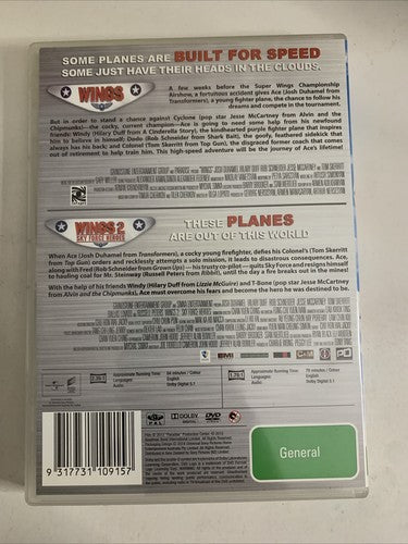 Wings / Wings 2: Sky Force Heroes (DVD, 2014, 2-Disc) Animation Region 4