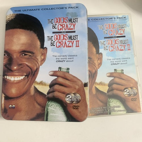 The Gods Must Be Crazy 1 & 2 Steelcase Collector's Edition (DVD, 1980) Region 4