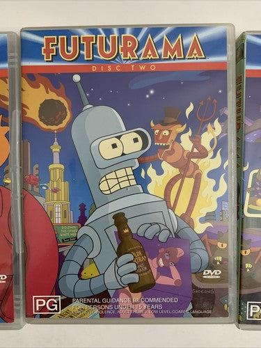 Futurama : Season 1 Boxset (DVD, 1999, 3-Disc) Region 4