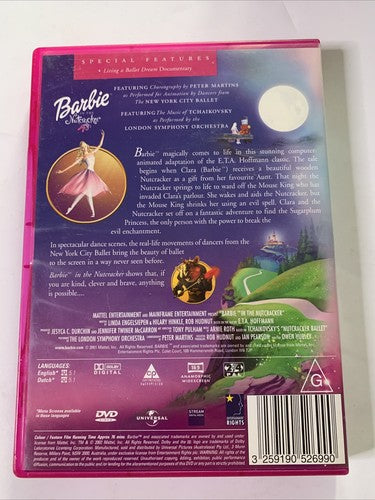 Barbie in the Nutcracker (DVD, 2001) Movie Region 4 &2