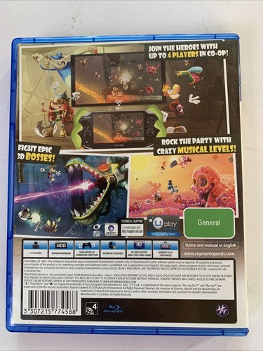Rayman Legends PS4 Sony Playstation 4 Game