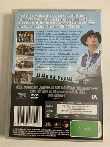 Support Your Local Sheriff (DVD, 1969) James Garner Region 4