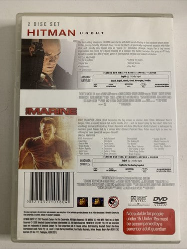 Hitman: Uncut / The Marine (DVD, 2010, 2-Discs) Region 4