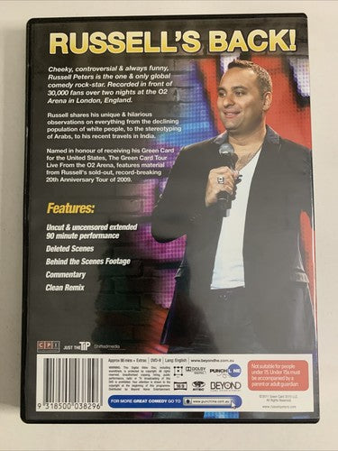 Russell Peters: Green Card Tour Live from O2 Arena (DVD, 2011) Region 4