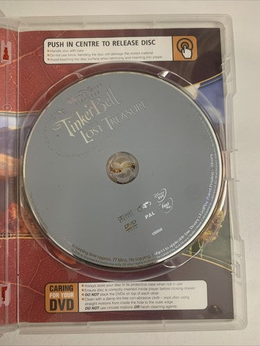 Tinker Bell and the Lost Treasure (DVD, 2009) Disney Animated Film Region 4