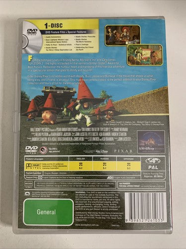 Toy Story 2 (DVD, 1999) Disney Pixar Animation Region 4
