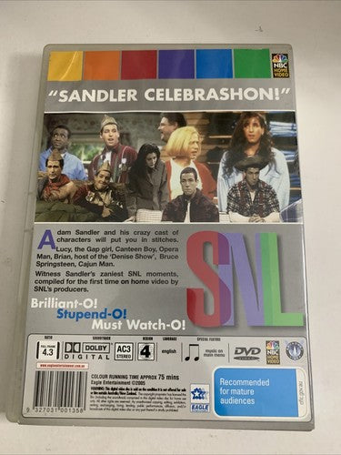 Saturday Night Live: Best of Adam Sandler (DVD, 1999) Comedy Region 4