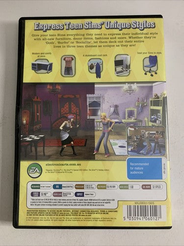 The Sims 2: Teen Style Stuff Expansion PC Windows CD-ROM Game