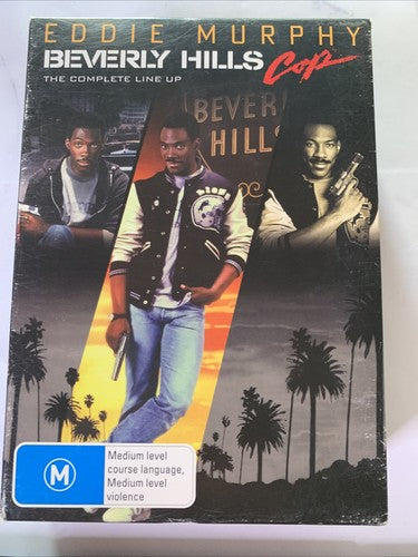 Beverly Hills Cop 1, 2, 3 Collection (DVD, 2000) Eddie Murphy Region 4
