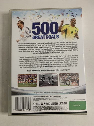 500 Great Goals (DVD, 2016, 5-DIscs) Soccer Football Region 4