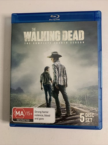 The Walking Dead : Season 4 (Blu-ray, 2013, 5-Discs) Region B