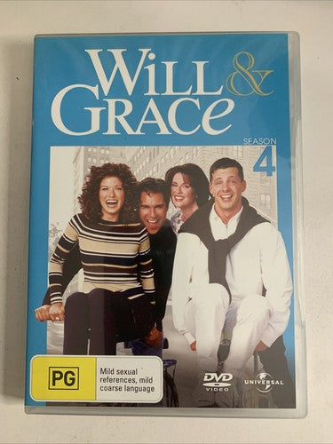 Will & Grace : Season 4 (DVD, 2000, 4-Disc) Region 4