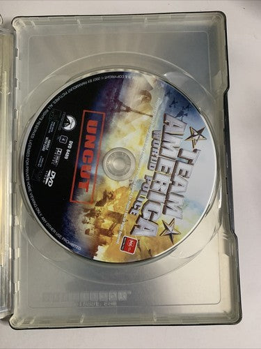 Team America: World Police Uncut (Steelcase Edition, DVD, 2004) Region 4