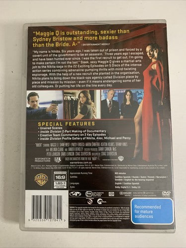 Nikita : Season 1 (DVD, 2010, 5-Disc) Maggie Q Region 4