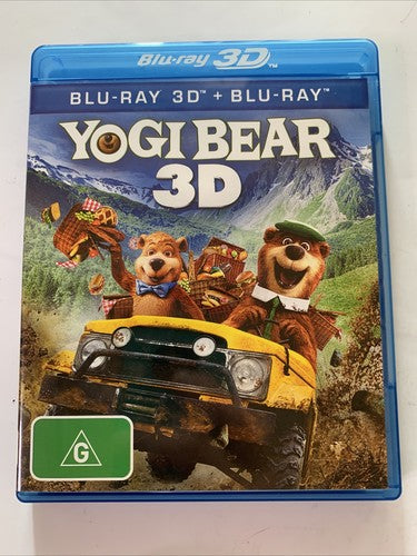Yogi Bear 3D (Blu-ray 3D, 2010) Animated Film Region B