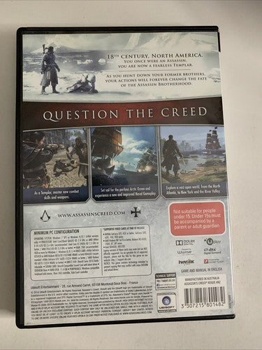 Assassin's Creed: Rogue PC DVD Windows Game