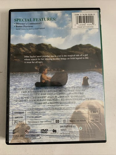 The Secret of Roan Inish (DVD, 1994) Eileen Colgen, Jeni Courtney Region 1