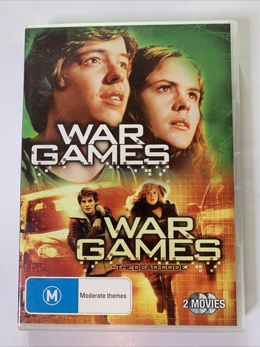 War Games 1 & 2 (DVD, 1983, 2-Disc) Matthew Broderick, Dabney Coleman Region 4