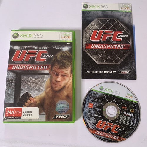 UFC 2009 Undisputed Microsoft XBOX 360 PAL Mixed MMA Game Complete