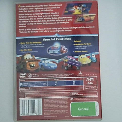 Cars (DVD, 2006) Disney Pixar Region 4